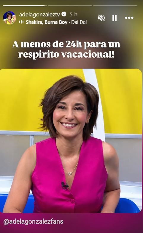 Adela González comunica que este viernes se va de vacaciones
