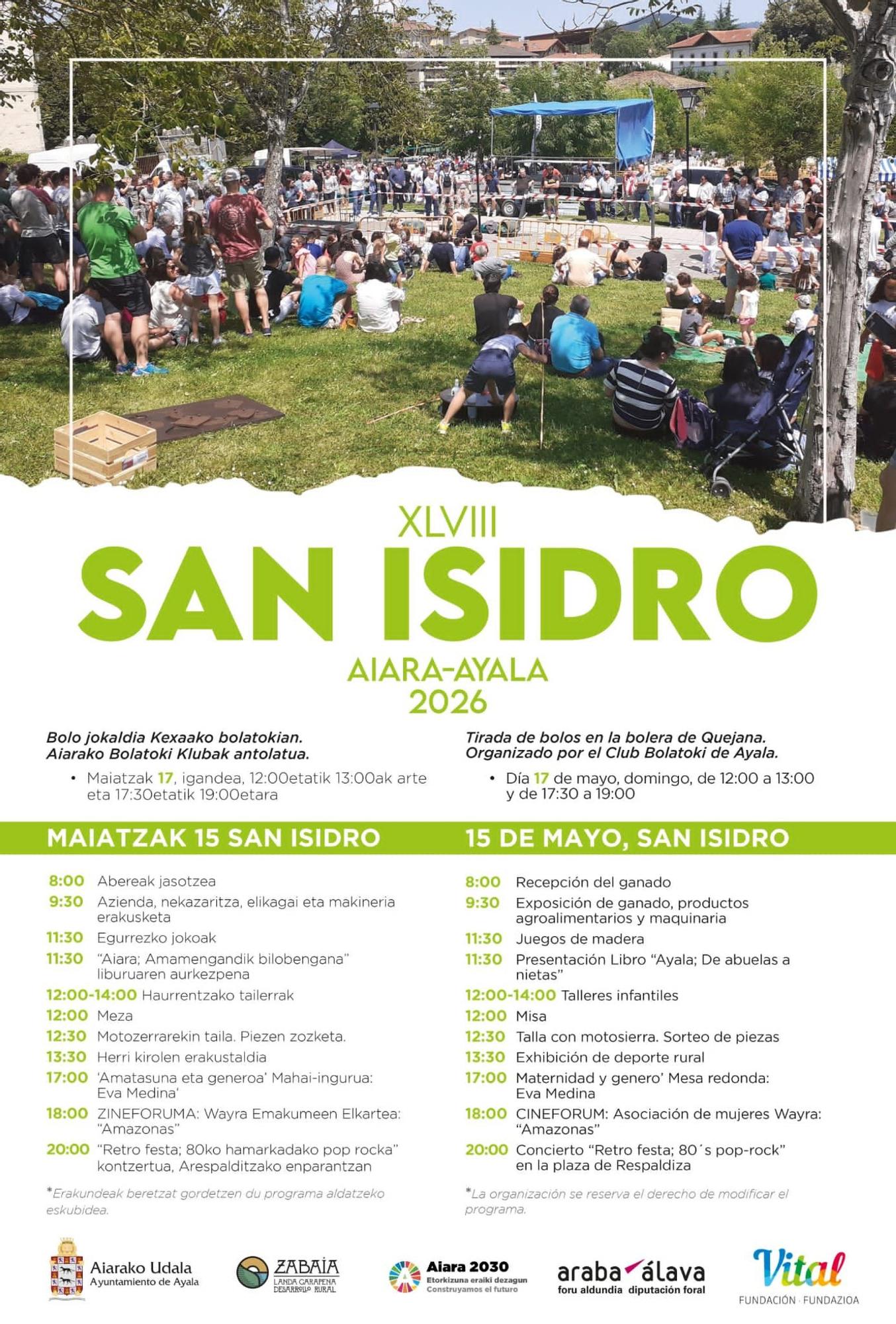 Programa de San Isidro en Respaldiza
