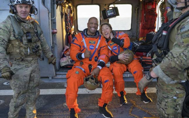 Tripulantes de la misión Artemis II.