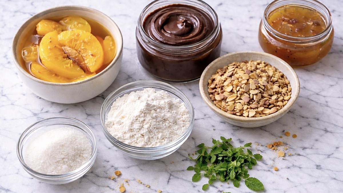 Los ingredientes de esta pizza dulce.