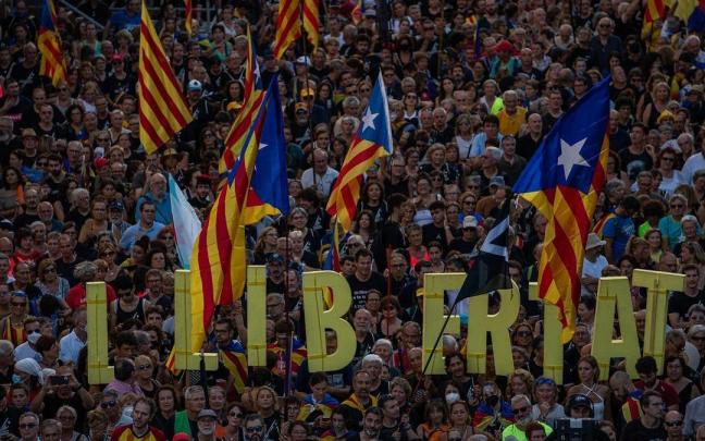 Manifestación convocada por la ANC con motivo de la Diada en 2022. Manifestación convocada por la ANC con motivo de la Diada en 2022.
