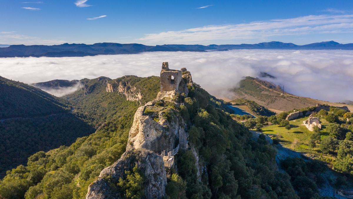 Espectacular vista aérea del Castillo de Portilla