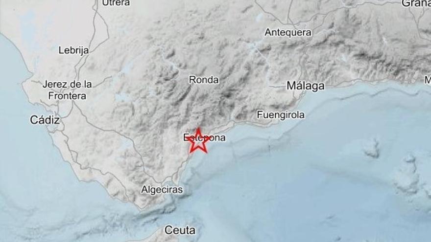 Registrado un terremoto de magnitud 3,2 con epicentro en Estepona (Málaga).