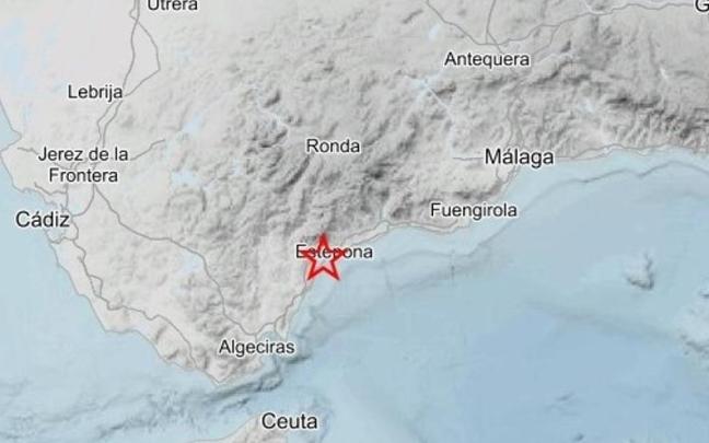 Registrado un terremoto de magnitud 3,2 con epicentro en Estepona (Málaga).