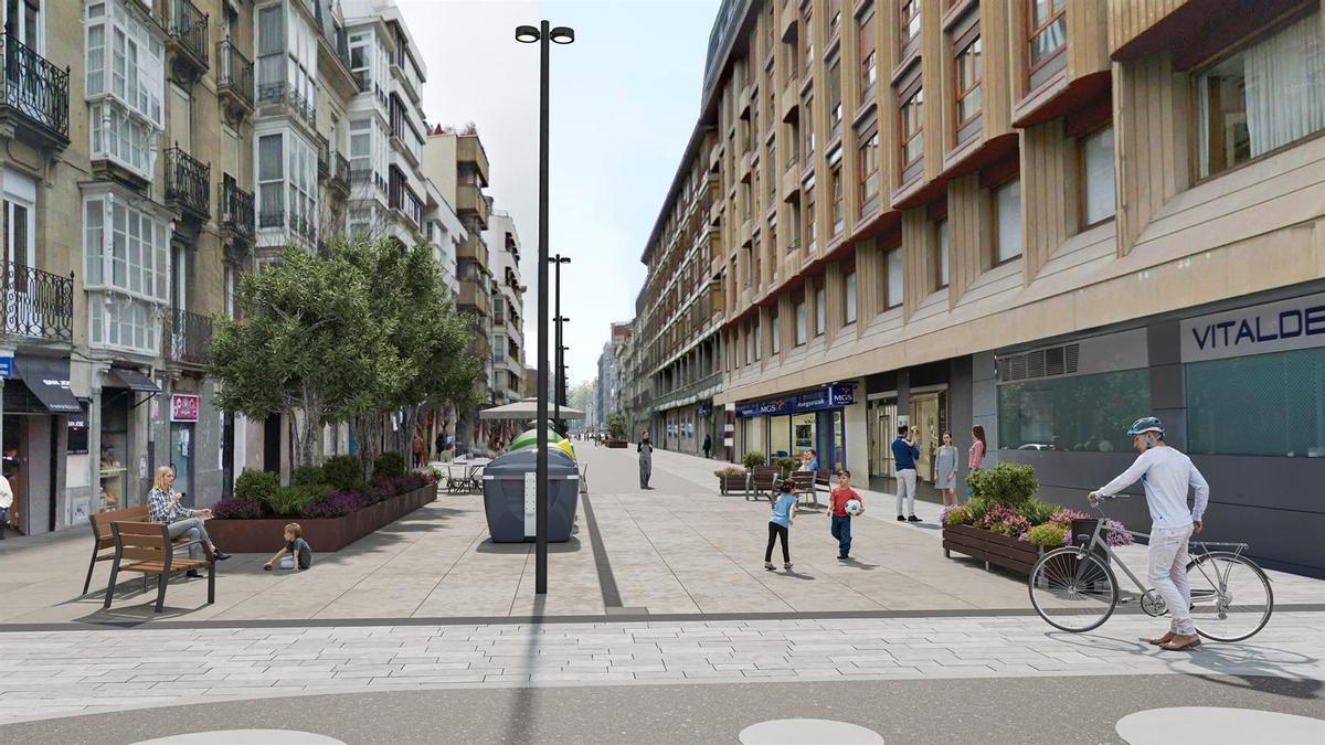 Gasteizko Udalak San Antonio kalearen eraberritze integraleko lanak esleitu ditu 1,73 milioi euroan.