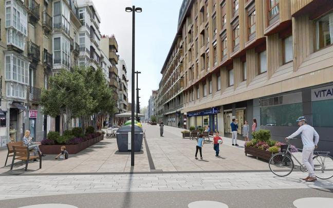 Gasteizko Udalak San Antonio kalearen eraberritze integraleko lanak esleitu ditu 1,73 milioi euroan.