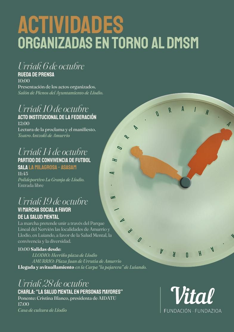 Cartel Dia Mundial Salud Mental en Valle de Ayala