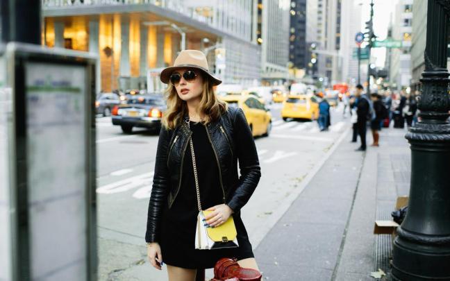 Una turista en Nueva York.