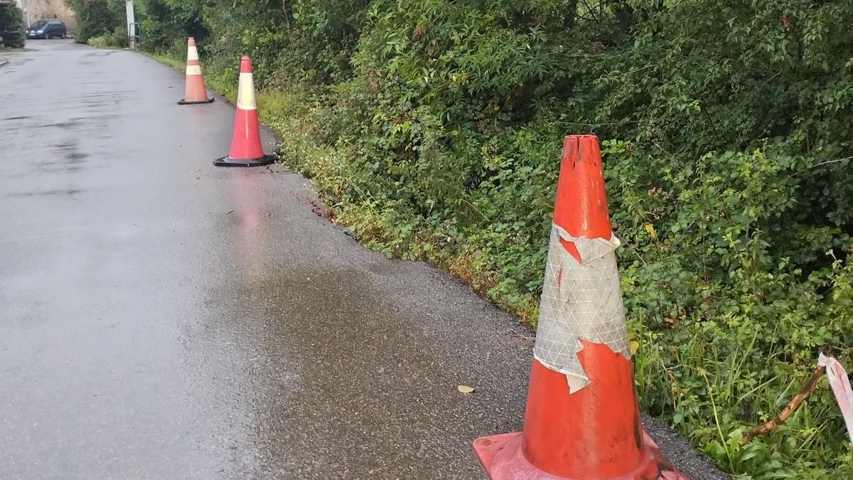 Estado de uno de los caminos rurales de Dima