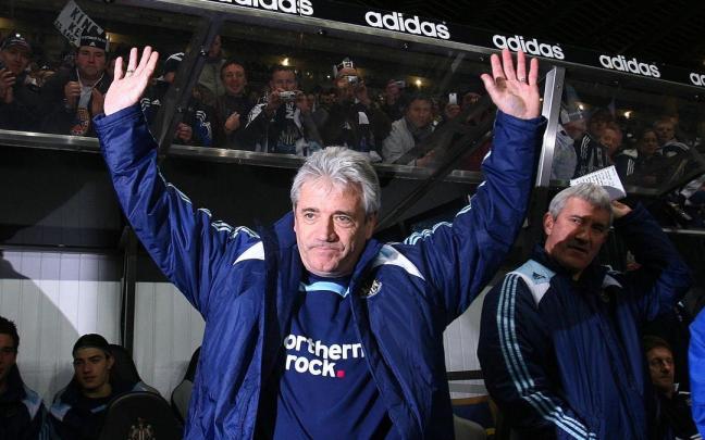 Kevin Keegan, cuando ejercía como entrenador del Newcastle.