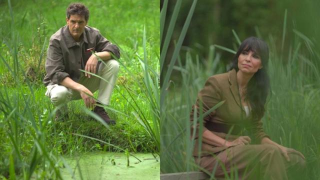 Xabier Sukia y África Baeta en 'Bizi natura'.