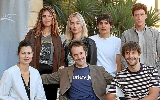 El equipo de ‘Gelditasuna ekaitzean’ en el pasado Zinemaldia. El equipo de ‘Gelditasuna ekaitzean’ en el pasado Zinemaldia.