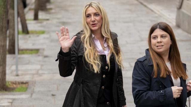 Claudia Montes, a su llegada al Tribunal Supremo, a 8 de abril de 2026.