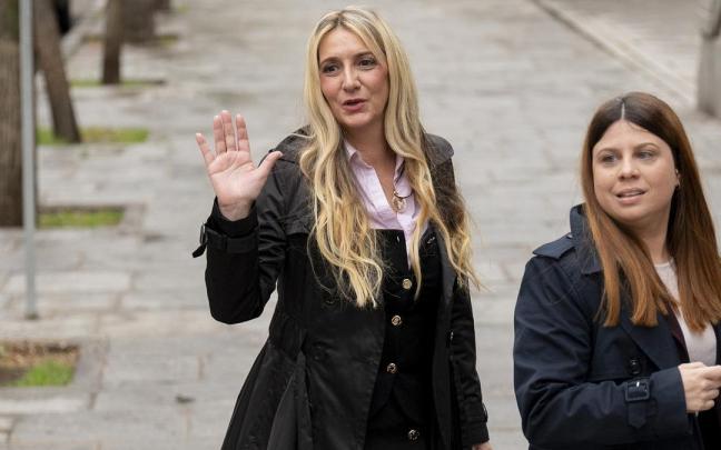 Claudia Montes, a su llegada al Tribunal Supremo, a 8 de abril de 2026.