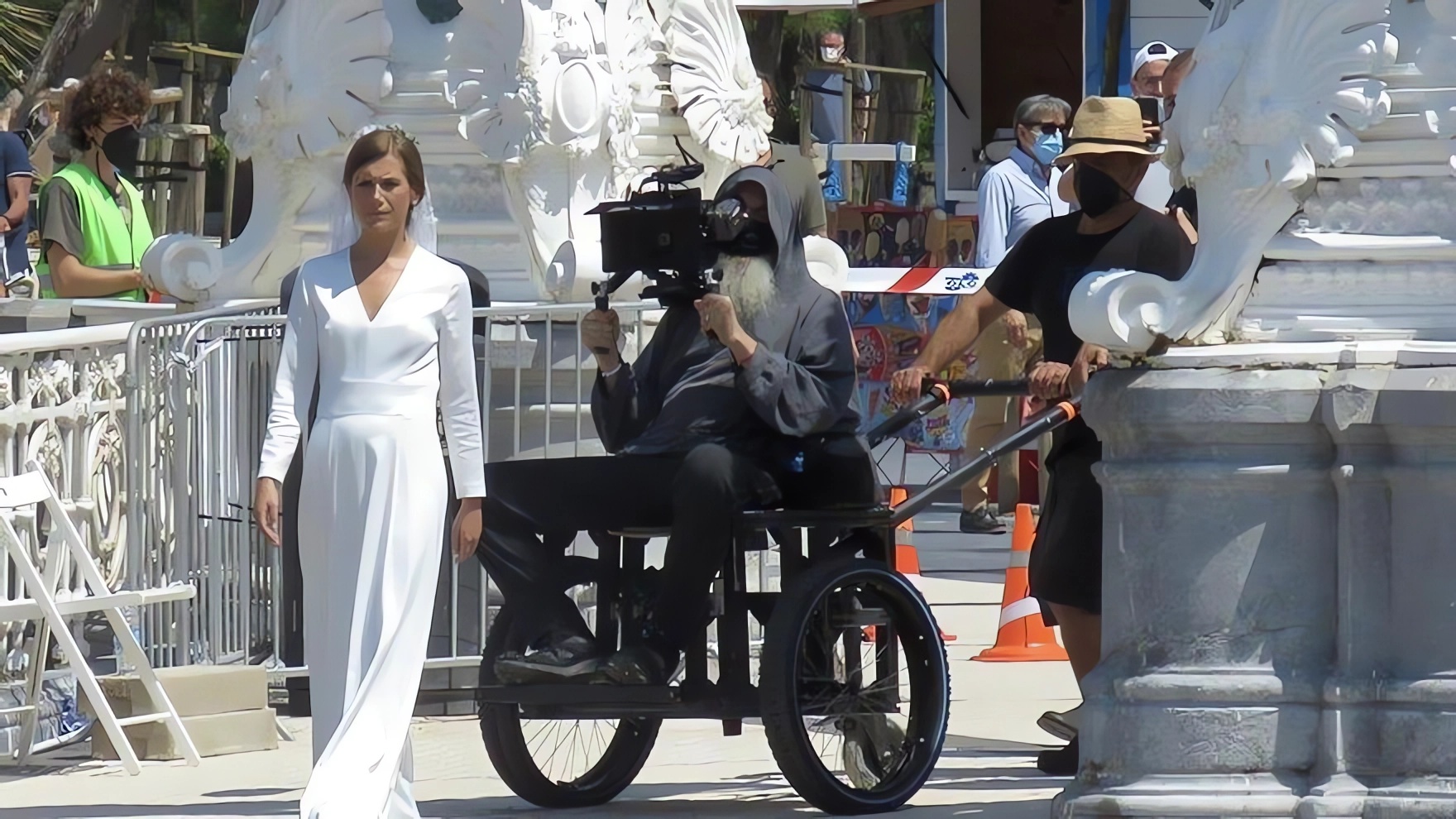 Rodaje de un anuncio publicitario el pasado año en La Concha / JAVI COLMENERO