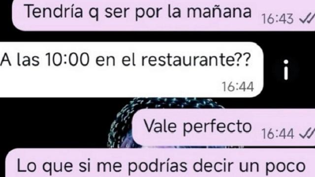 Un fragmento de la conversación.