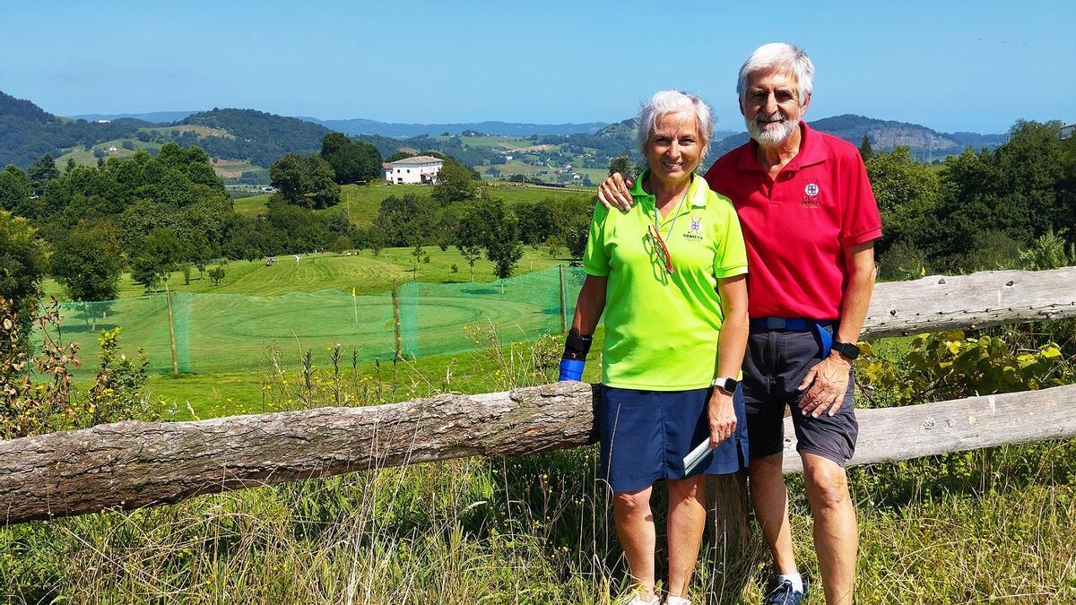 Angel Dosil y Conchi Gil, en su campo