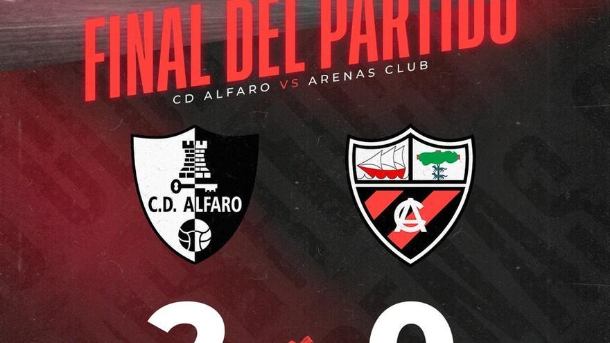 El Arenas cayó derrotado ante el Alfaro