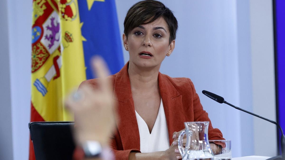 Isabel Rodríguez, tras el Consejo de Ministros.