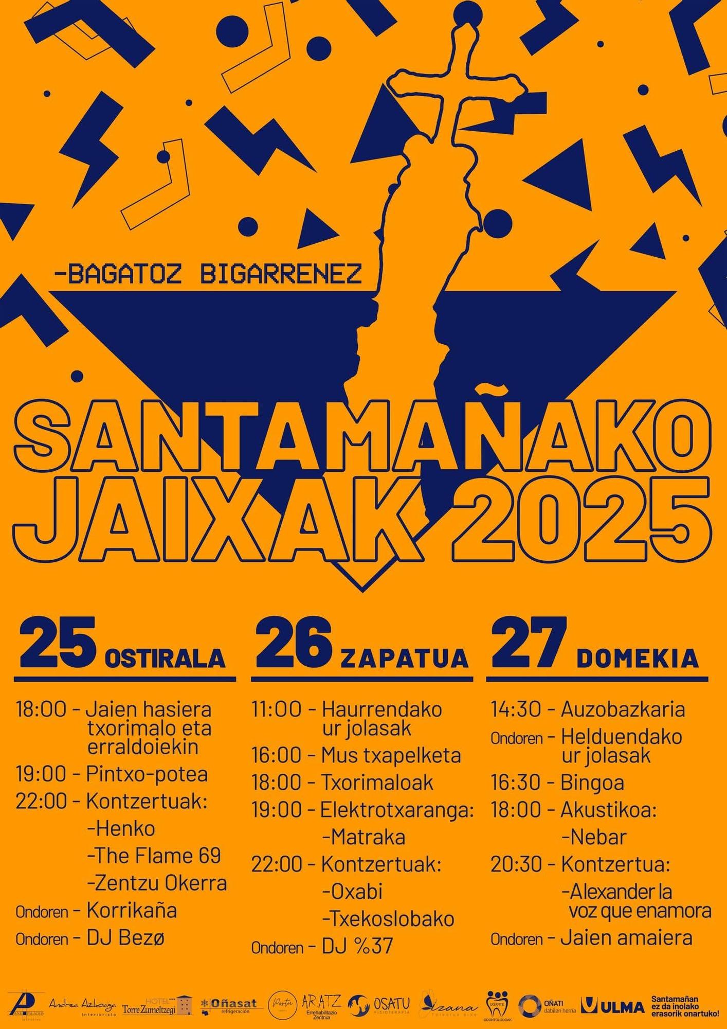 Programa completo de las fiestas.