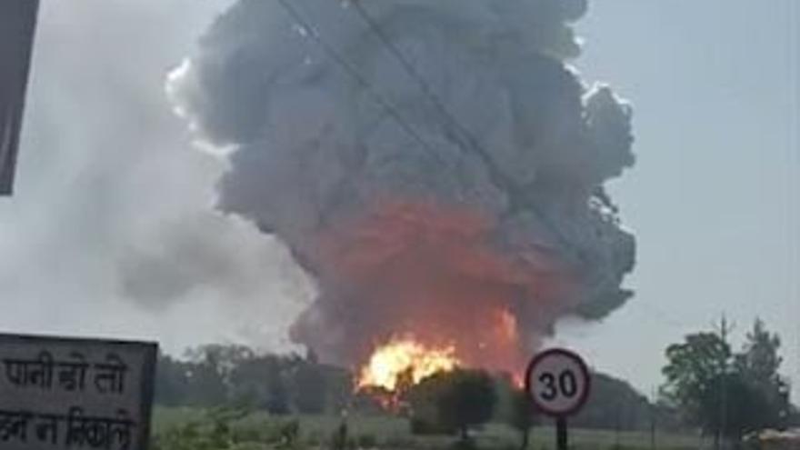 Imagen de la explosión.