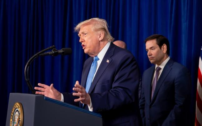 Trump y Rubio comparecen tras el ataque a Venezuela.