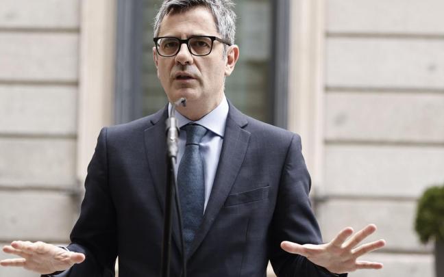 El ministro de la Presidencia, Justicia y Relaciones con las Cortes, Félix Bolaños