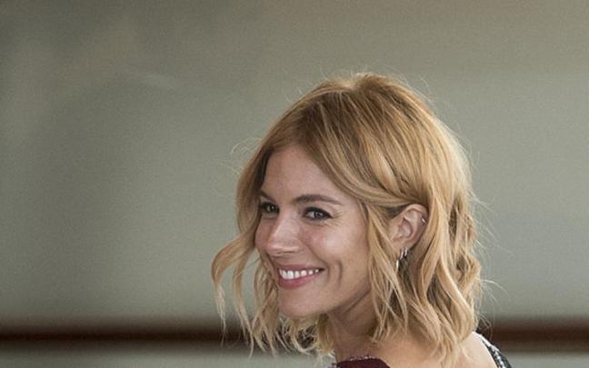 La actriz Sienna Miller en la presentación de 'High-Rise' en la 63 edición del Zinemaldia