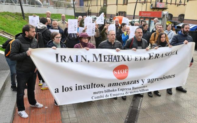 Concentración de la plantilla de Metro en diciembre por una agresión ocurrida en Basarrate