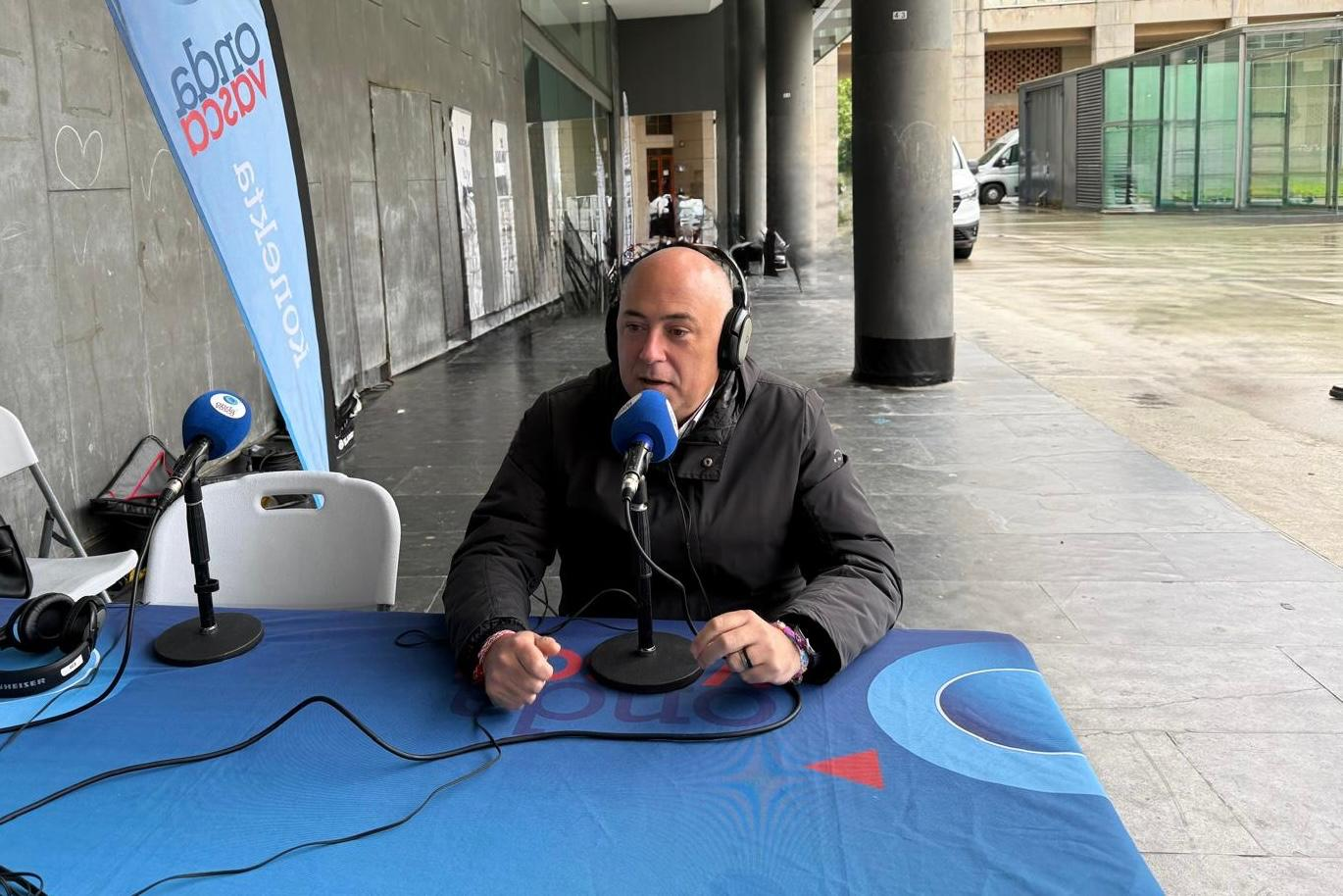 Iban Rodríguez Etxebarria en el SET de ONDA VASCA