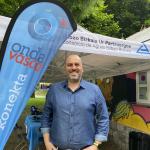 Alex Peláez, director general de Medio Ambiente de la Diputación Foral de Bizkaia, en la Fiesta del Agua de Arrigorriaga