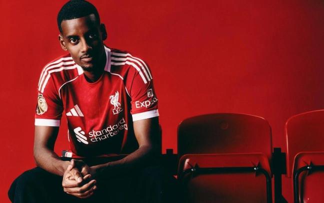 Alexander Isak, con la camiseta del Liverpool. LIVERPOOL