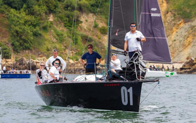 En la clase Regata, el Alpega de Alfonso Churruca fue el ganador. Foto: RCMA-RSC