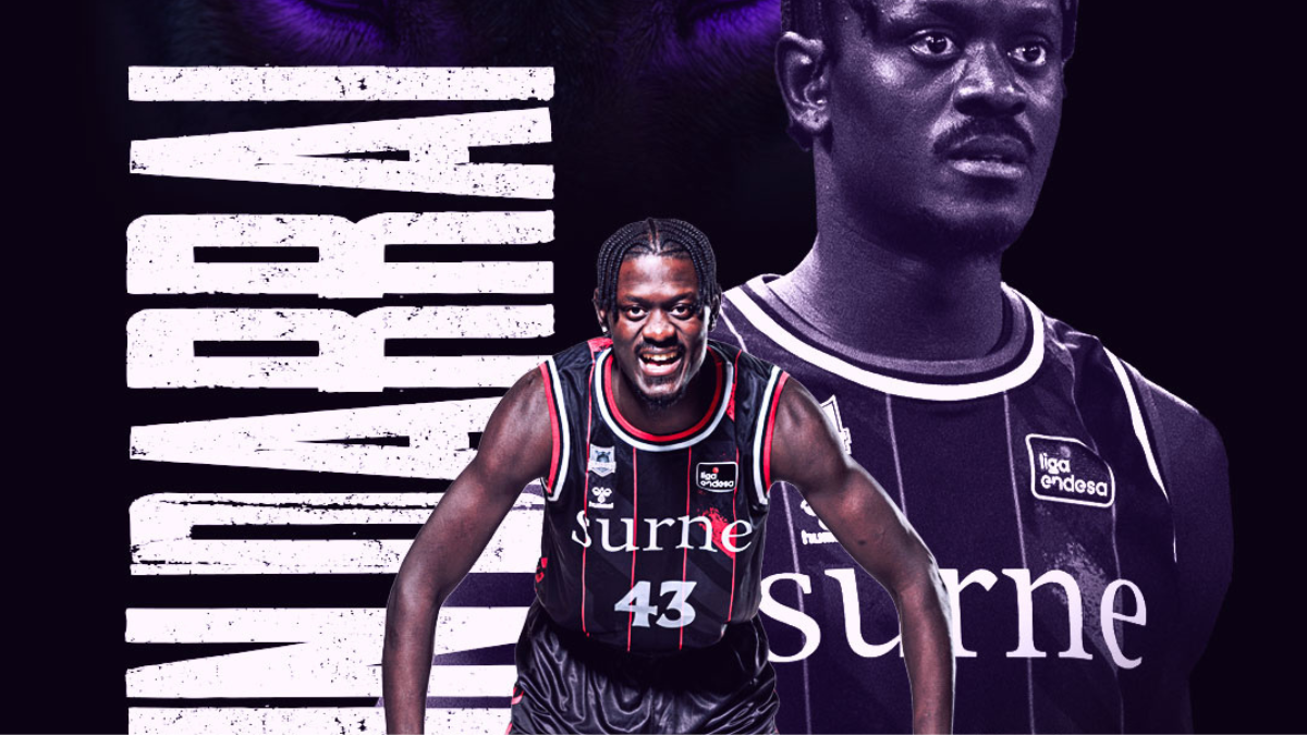 Imagen de la renovación de Amar Sylla con Bilbao Basket. Foto: Bilbao Basket