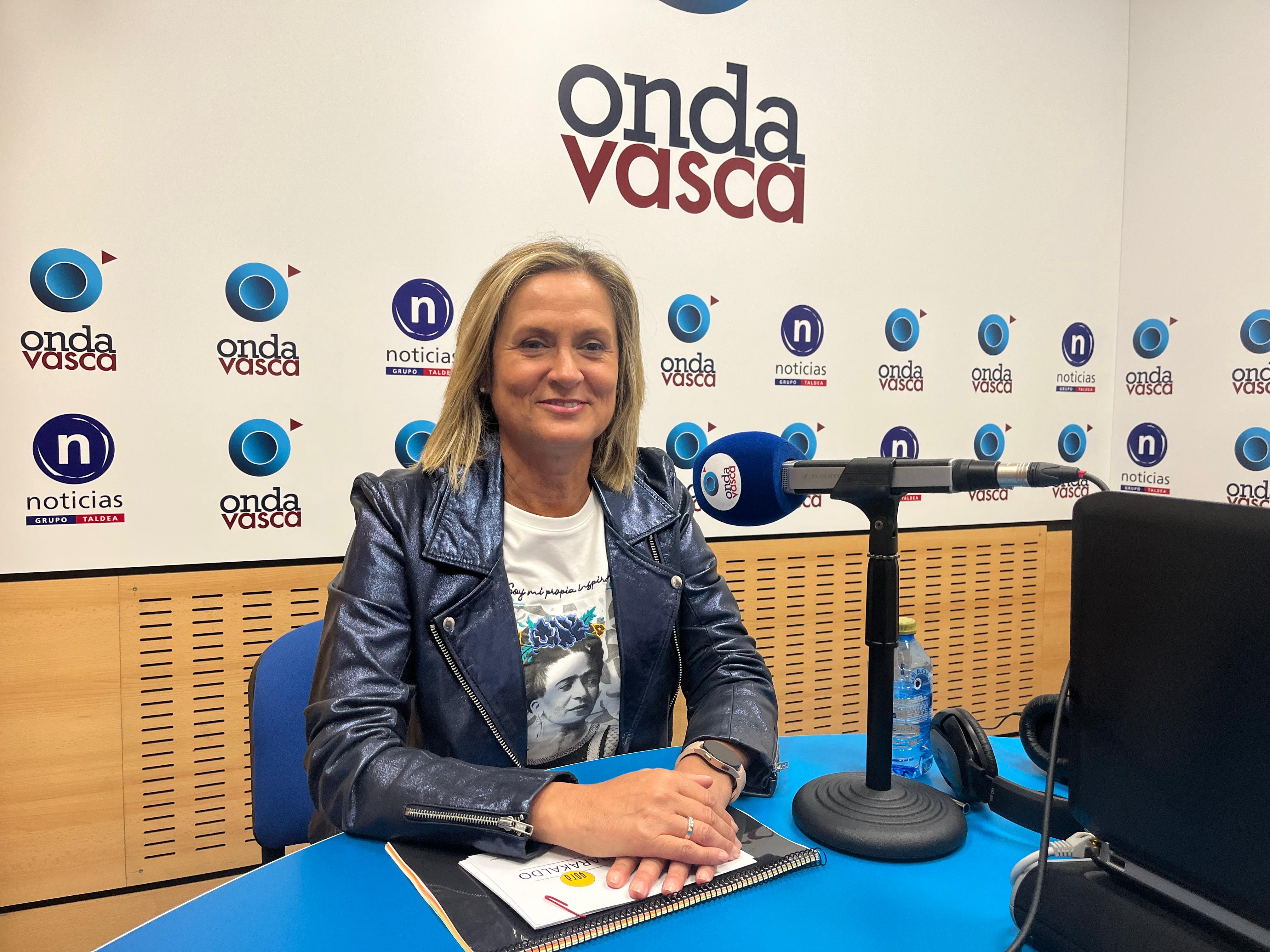 Amaia del Campo, alcaldesa de Barakaldo, en los estudios de Bilbao.
