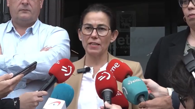 Amaia Agirre, alcaldesa de Getxo tras la reunión de la Junta de portavoces. AYUNTAMIENTO DE GEXTO EN SU PERFIL X