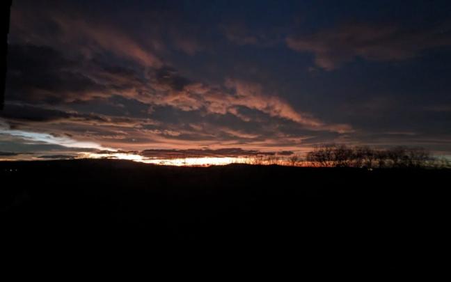 Amanecer del 8 de enero en Abárzuza