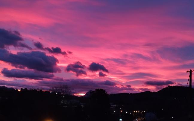 Amanecer del 8 de enero en Amorebieta