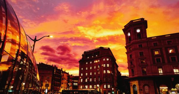 Amanecer del 8 de enero en Bilbao