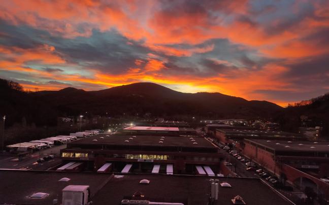 Amanecer del 8 de enero en Irún
