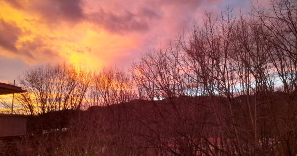 Amanecer del 8 de enero en Galdakao