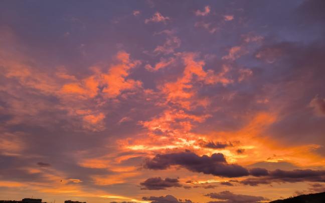 Amanecer del 8 de enero en Trapagaran