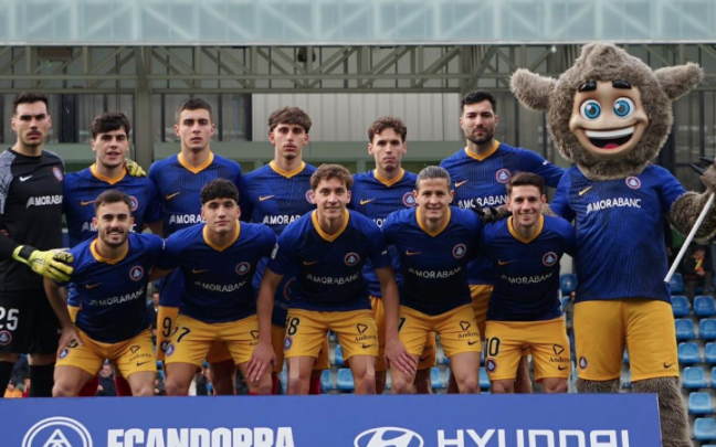 Alineación del Andorra, este domingo contra el Leganés. / FC ANDORRA