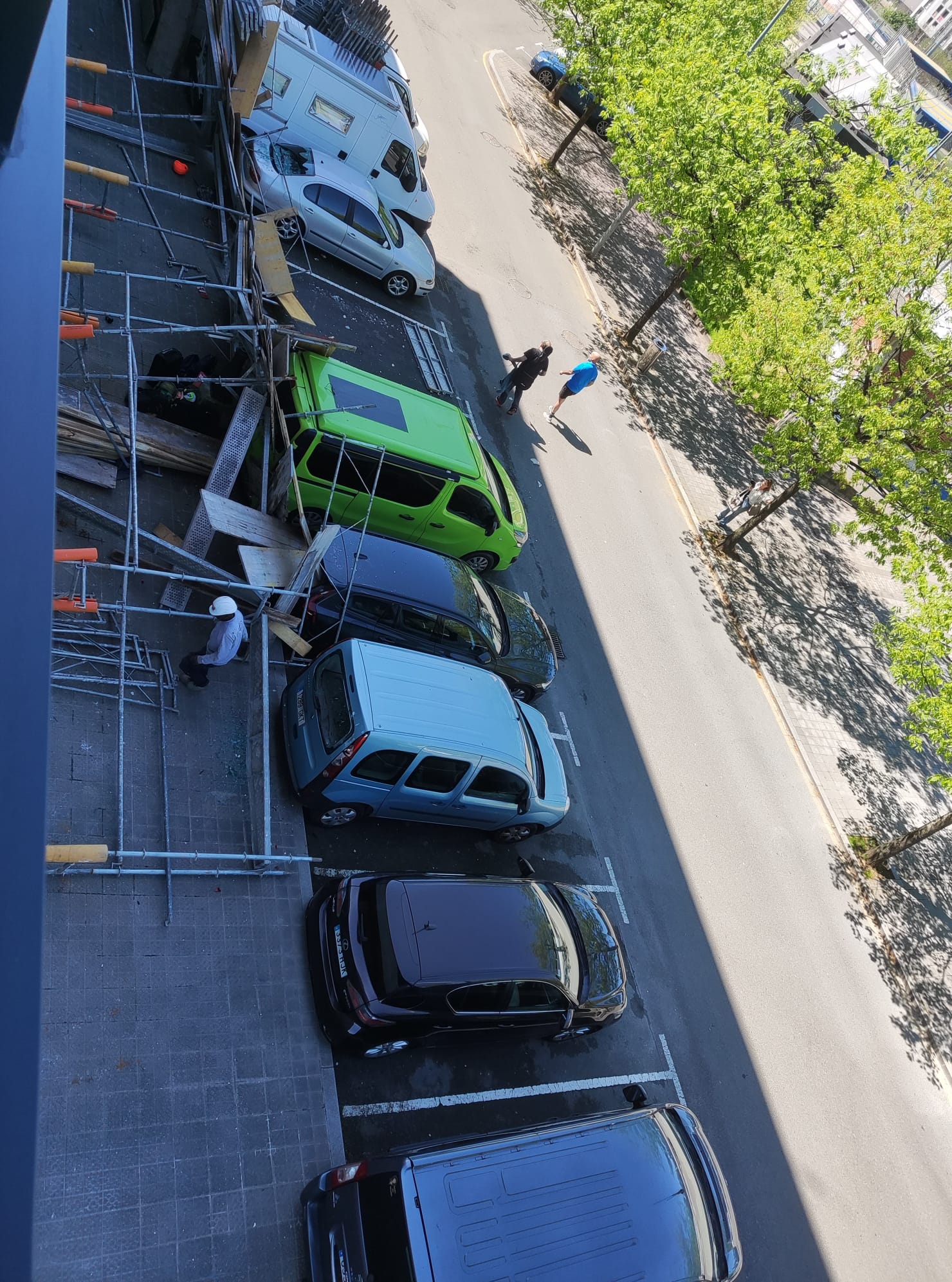 Andamio desplomado en Trapagaran | Onda Vasca