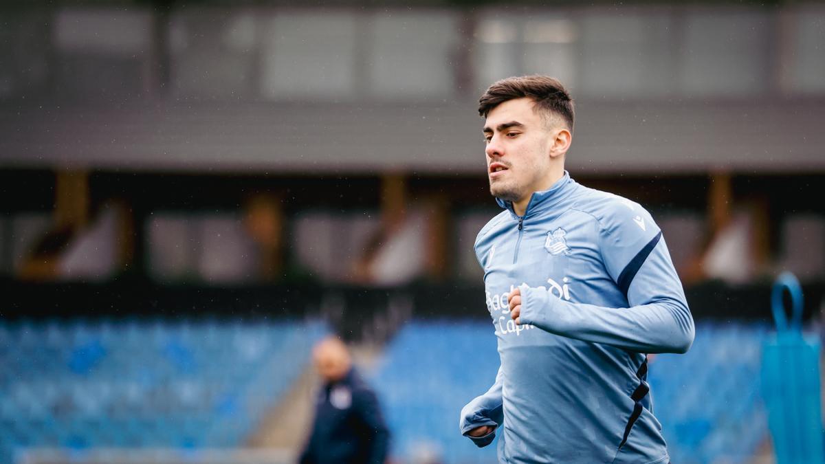 Ander Barrenetxea podría volver a la lista ante el Oviedo. REAL SOCIEDAD