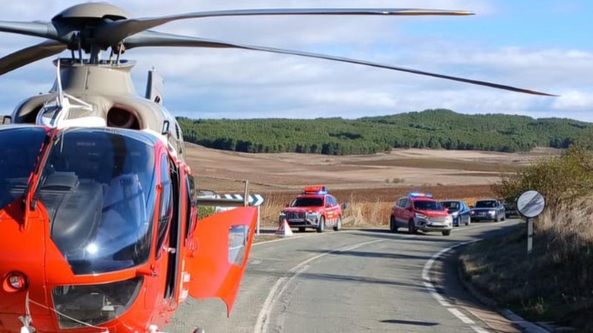 Imagen del accidente. Cedida