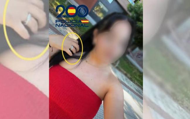 Imagen de un estado de Whatsapp de la detenida. Policía Nacional.