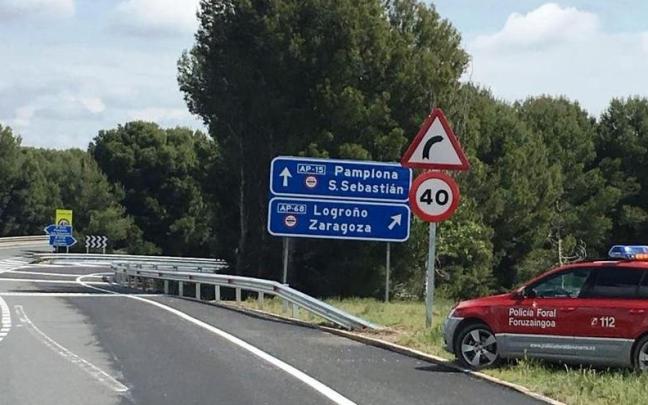 Uno de los accesos a la AP-68 Archivo