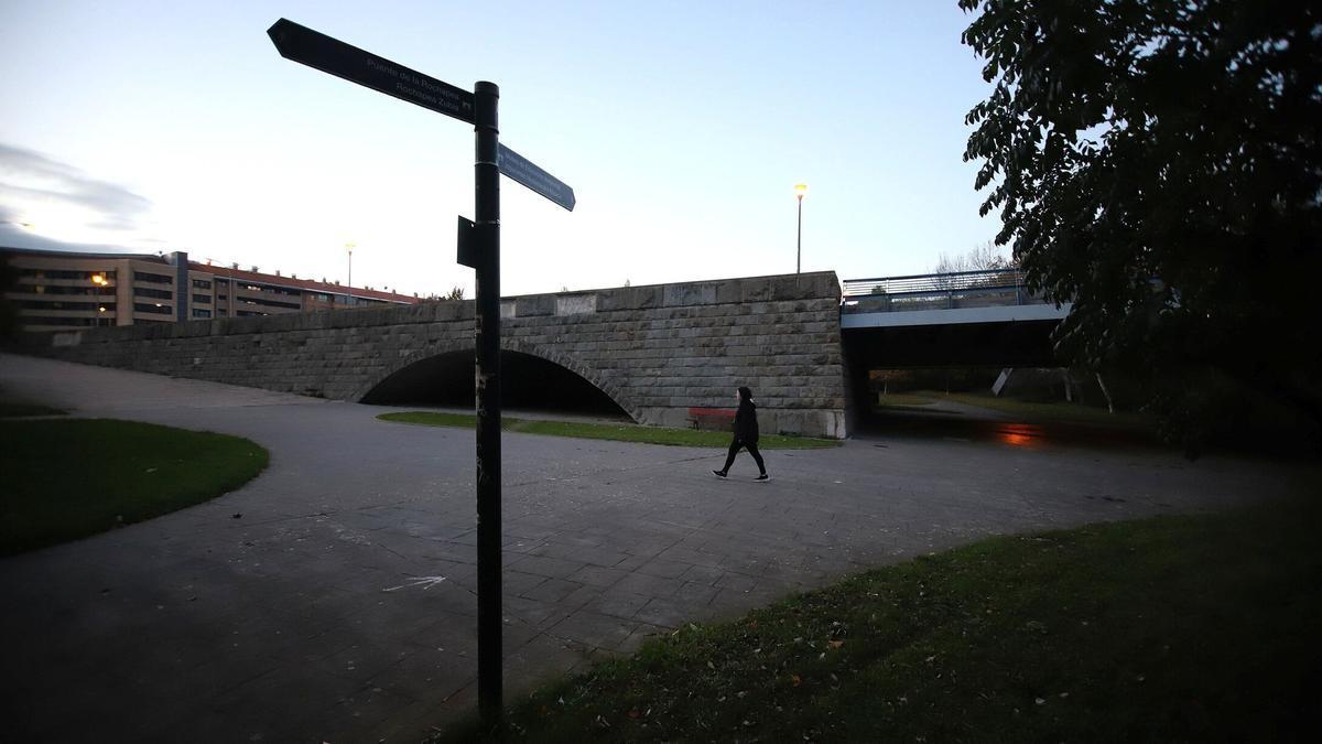 El puente del Vergel, en Aranzadi, cerca de la zona en la que ocurrieron los hechos. Javier Bergasa