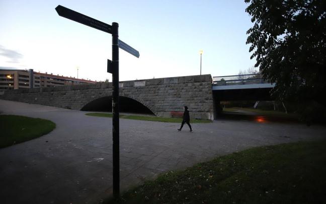 El puente del Vergel, en Aranzadi, cerca de la zona en la que ocurrieron los hechos. Javier Bergasa